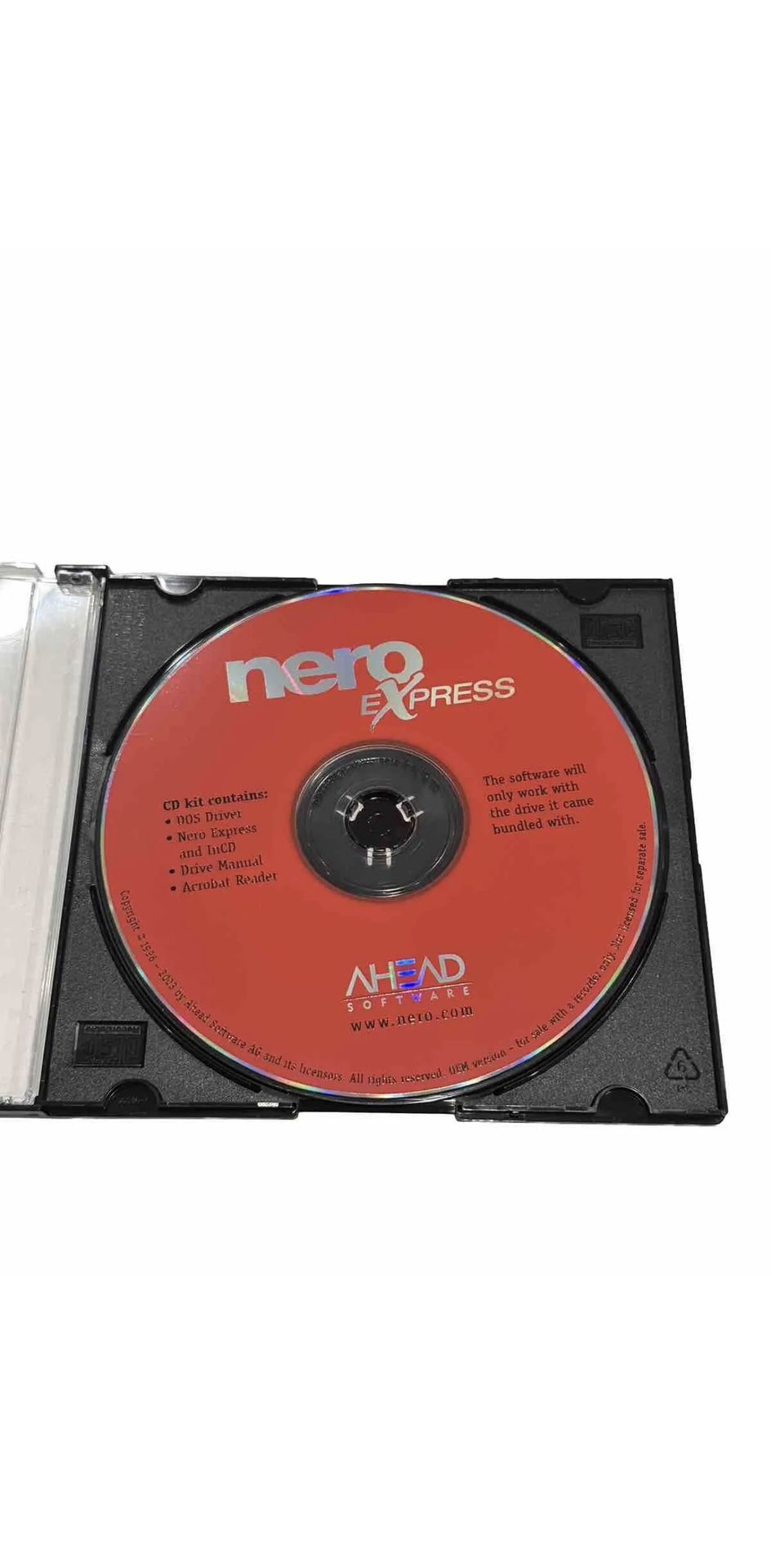 Nero Burning Rom CD Burning Software Ahead Software Nero Version 5.5