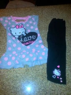 Cute hello kitty outfit size 6