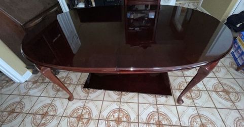 Dining table with extension