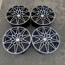 New 19 Inch M-Sport Style Rims Wheels 19x8.5 +30 19x9.5 +35 (5x120) CB: 72.56 Staggered Set Fits BMW