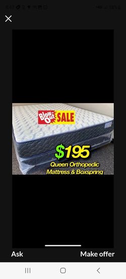 Queen Supreme Ortho Matres andboxspring