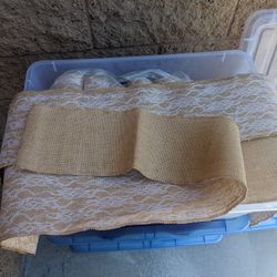 Burlap Sash Or Table Runners 