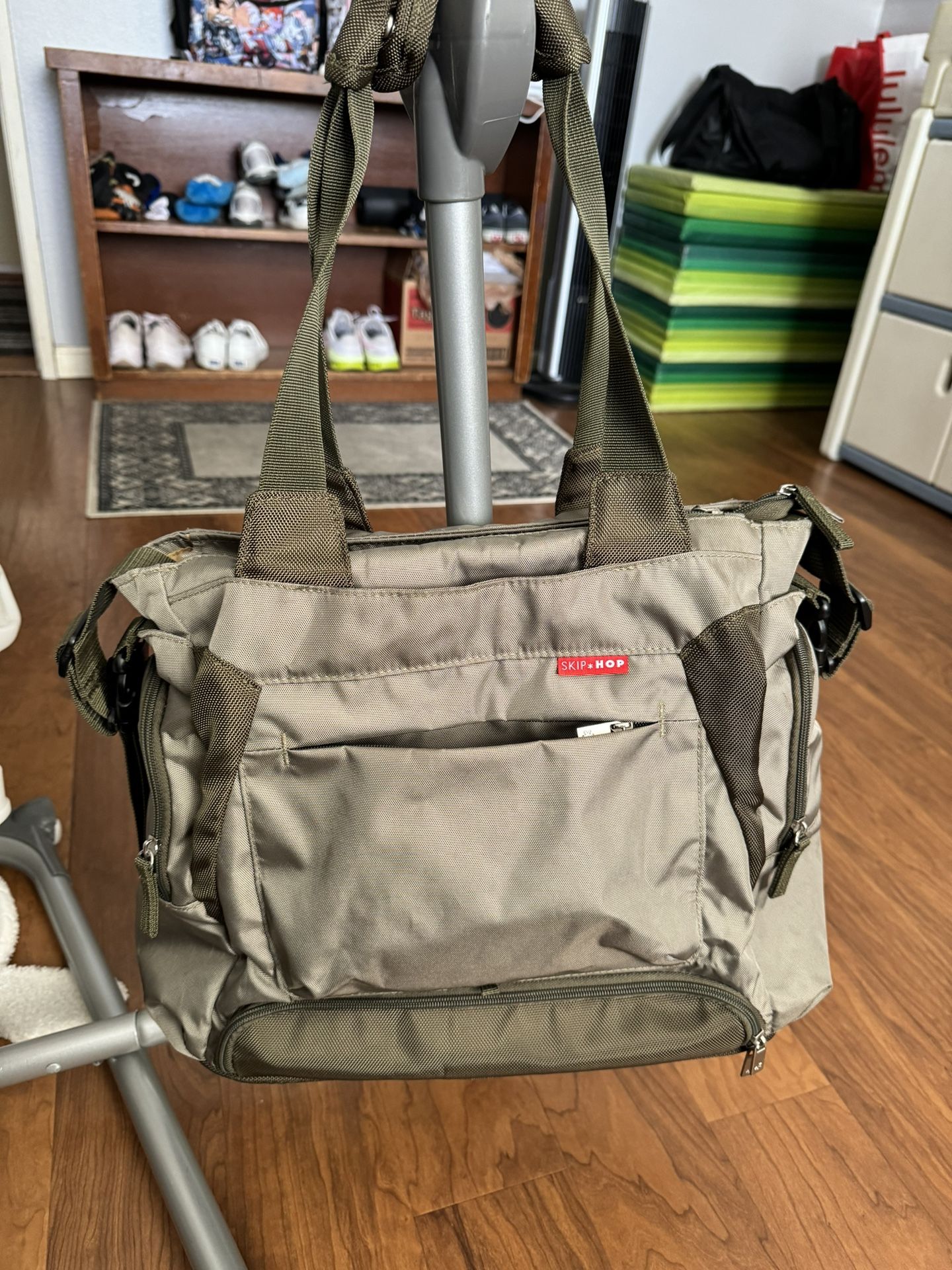 Skip Hop Hunter Green Diaper Bag