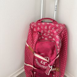 VS pink luggage