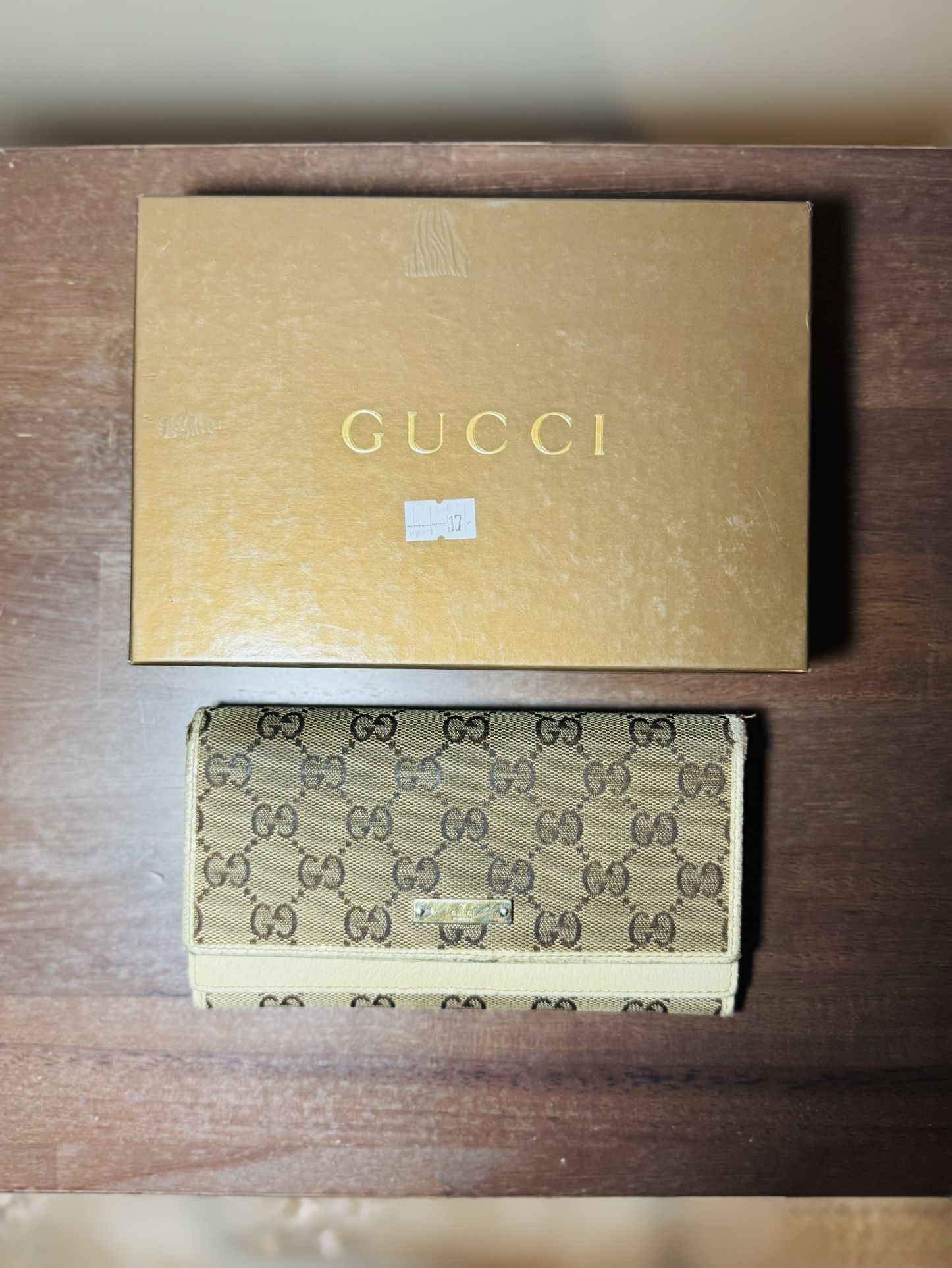 Gucci Monogram Continental long wallet