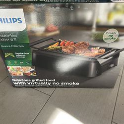 Philips Indoor Smokeless Electric BBQ Grill New In Box