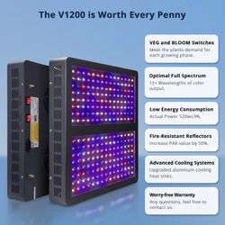Viparspectre V1200 LED Full Spectrum grow light