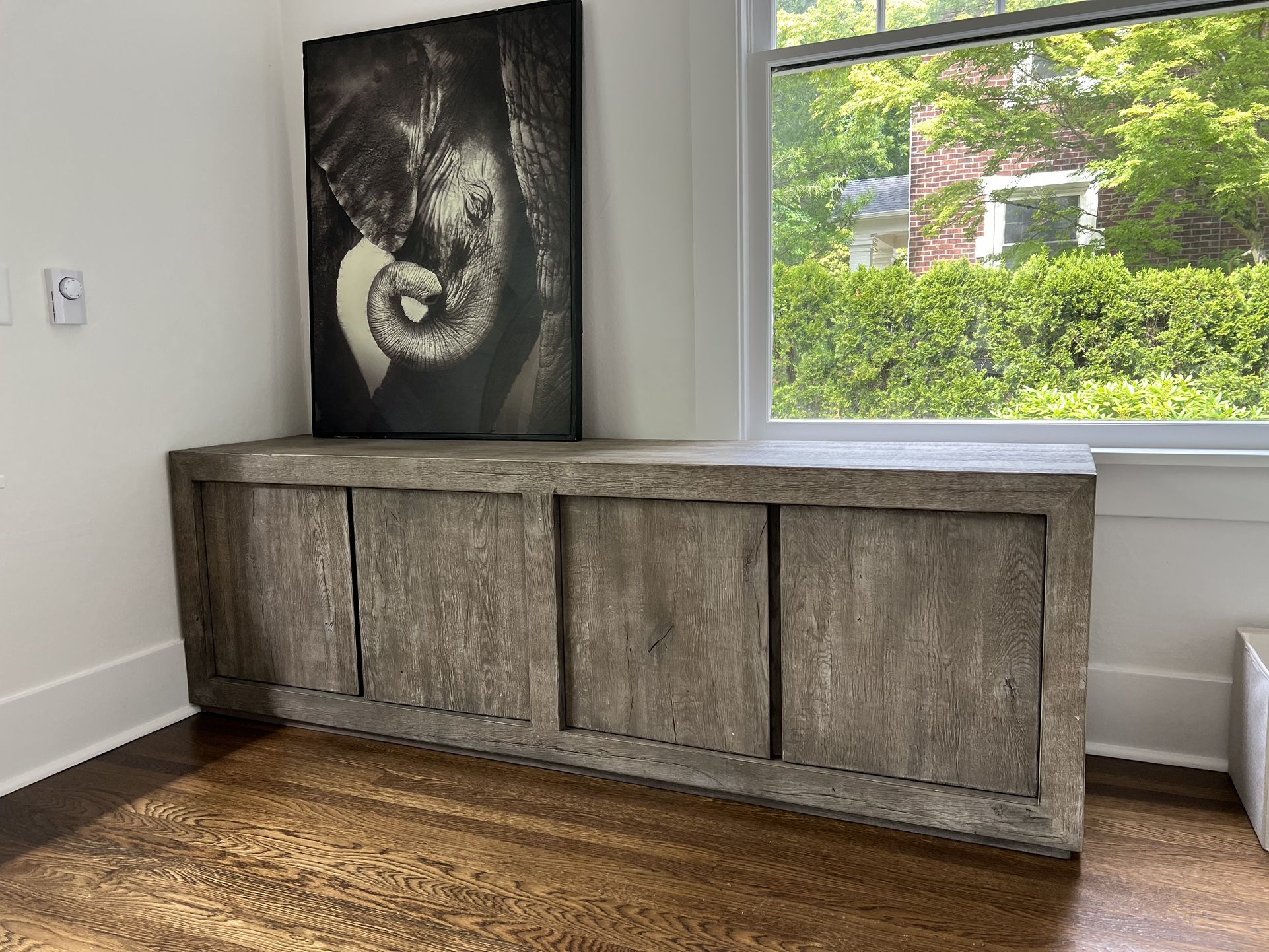 Restoration Hardware Media Console Reclaimed Grey Oak for Sale in Seattle, WA OfferUp