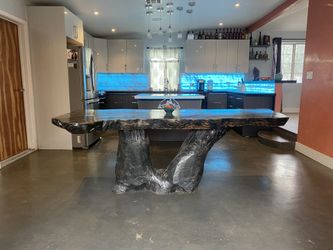 Live edge dining table