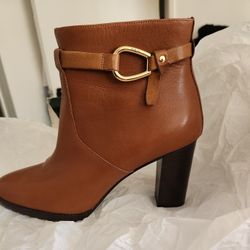 Ralph Lauren Calf Boots Tan