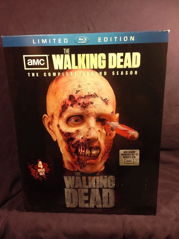 The Walking Dead Complete Season 2 Blu-ray Limited Edition Zombie Head