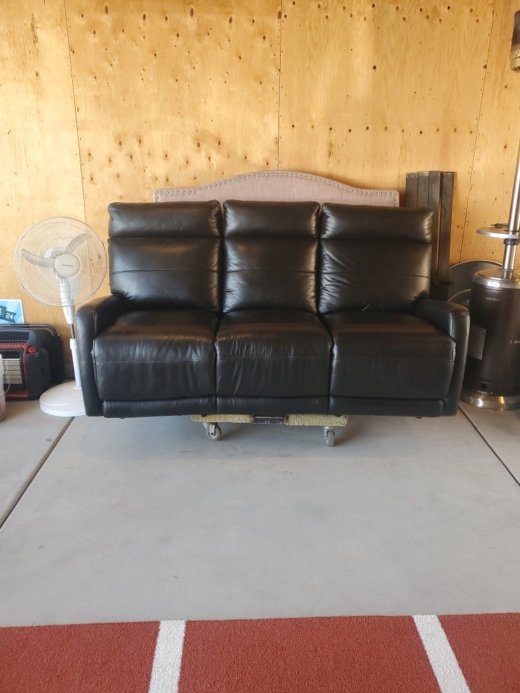 Black Leather Sofa