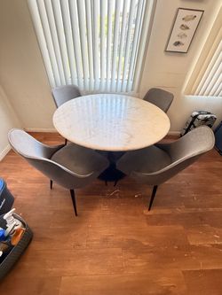Real Marble Dining Set