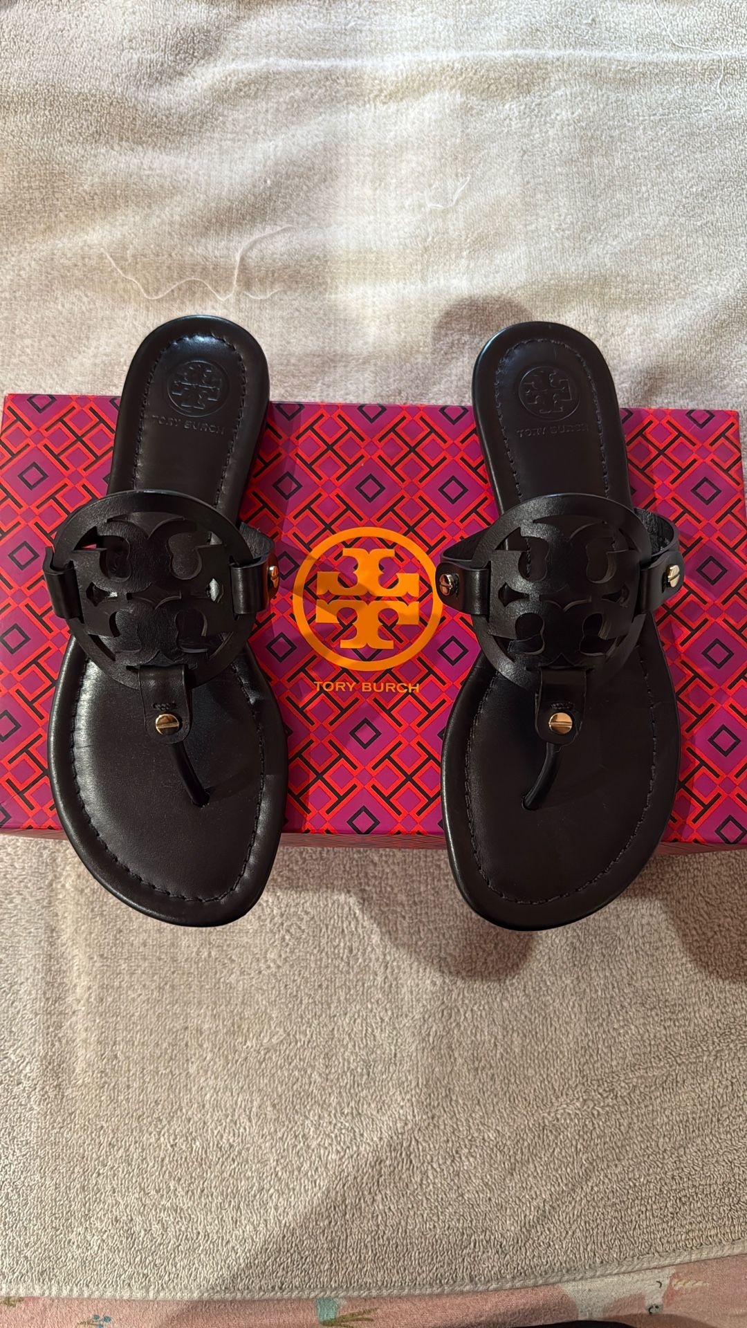 Tory Burch Sandals Miller Vegan Leather (Size US 6.5)