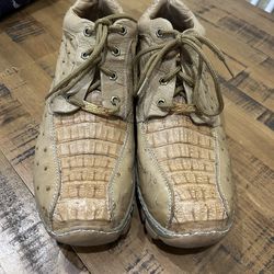 Crocodile skin boots corleoni Italy