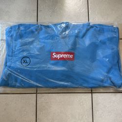 Supreme Box Logo Blue Cyan Size XL 