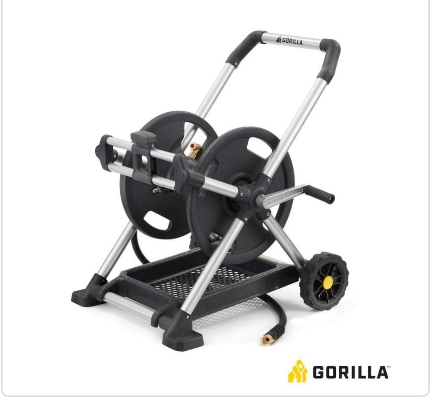 Gorilla 200 ft. Aluminum Zero Rust Premium Mobile Hose Reel