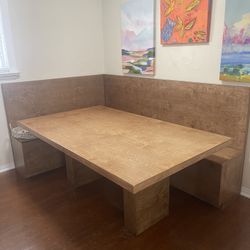 Dining Set/ Breakfast Nook Sits Up To 12