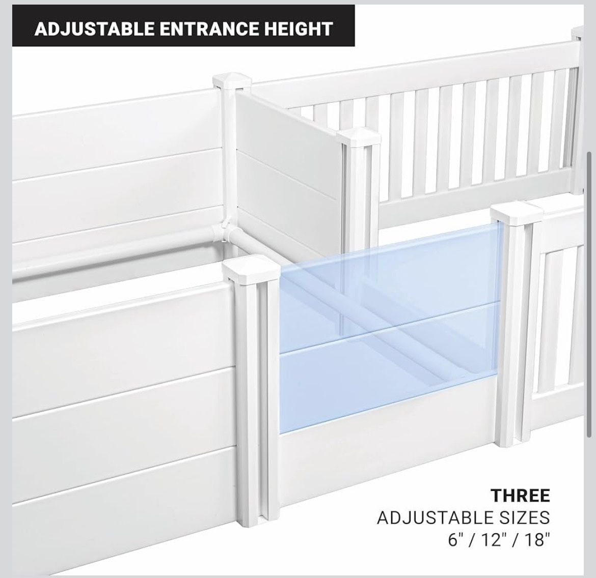 assembled new Large 2 Room Whelping Box 19 in. High Safety Rail Perfect for Large Breed Dogs 9