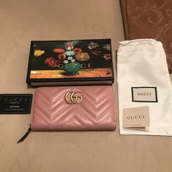 👑GG Marmont Nude/Blush W@llet👑