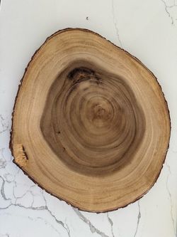 Wood serving board