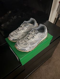 Bottega veneta orbits white silver sneakers