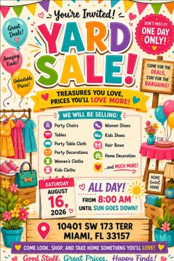 Big yard sale