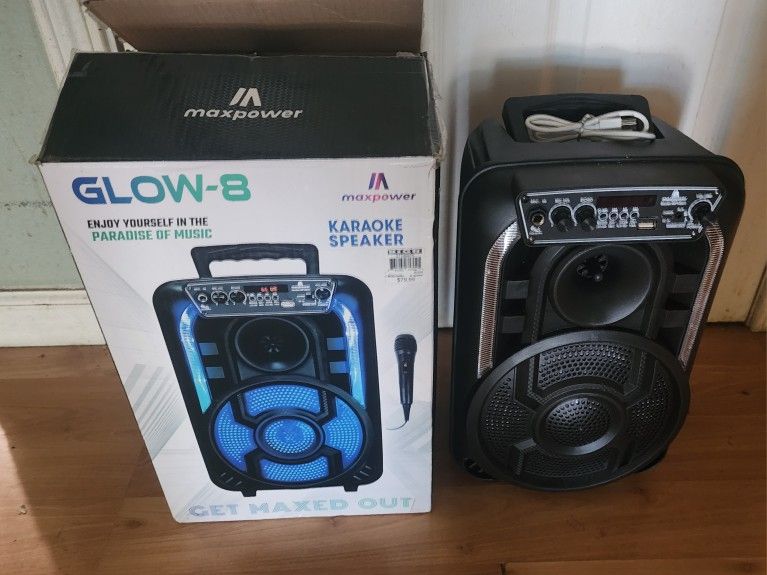 Glow 8 Blue Tooth and Karaoke Speaker