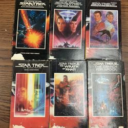 Vintage Star Trek Movie Collection - VHS Tapes - Set of 6