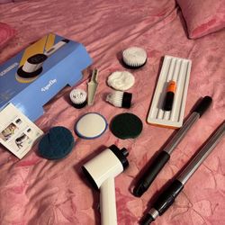 Electric Spin Scrubber Cleaning Brush w/ Attachments