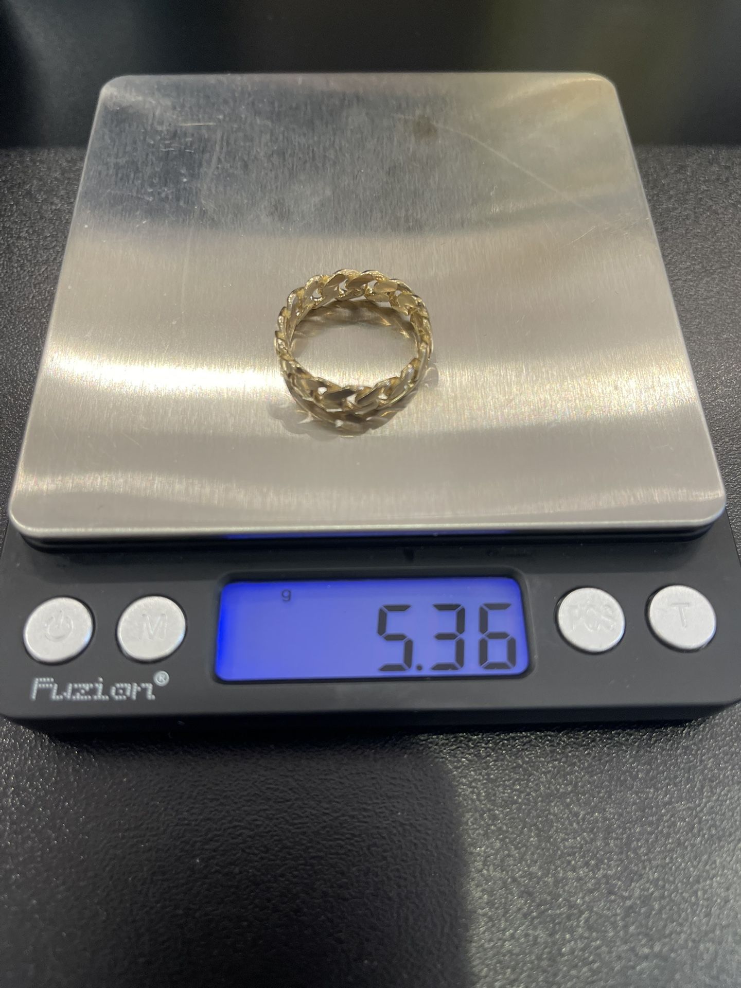10k Gold Cuban Ring