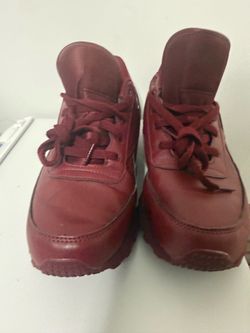 Reebok Classic Harman Run Shoes Womens Size US 11 WIDE Maroon Leather Sneakers