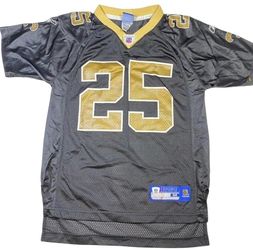 Reggie Bush #25 New Orleans Saints Reebok Jersey Youth Medium 10-12 Black