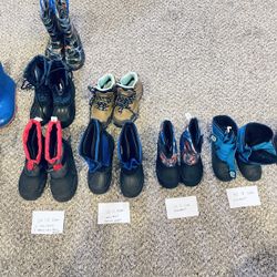 Toddler Snow Boots, Rain Boots and One Pair Hiking Boot $7