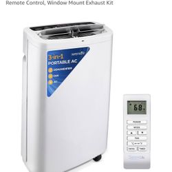 BEAT THE HEAT!!! SereneLife Small Air Conditioner Portable 14,000 BTU w/ Built-in Dehumidifier - Portable AC unit for rooms up to 650 sq ft - Remote 