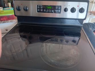 stainless steel GE 30" free-standing electric range