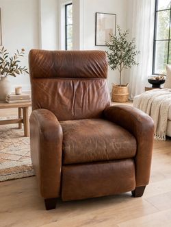 Aniline leather BarcaLounger