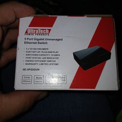 Ultratech 5 Port Ethernet Switch 