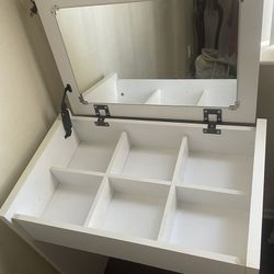 ikea makeup desk/vanity with storage 