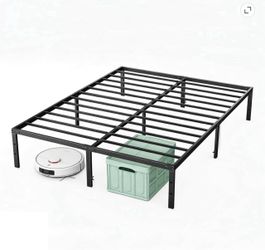 Full size Black Metal Platform Bed Frame