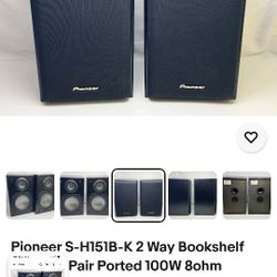 Pioneer SH151BK BOOKSHELF SPEAKERS