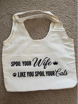Cute cat tote bags - husbands, please buy this!
