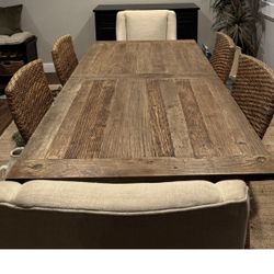 4 Wicker Dining Chairs 