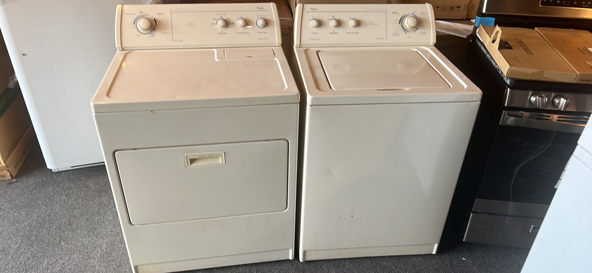 Whirlpool Washer & Dryer Set With Warranty for Sale in Raleigh, NC