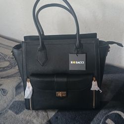 Black Shoulder Bag (2 in 1 Detachable Clutch)