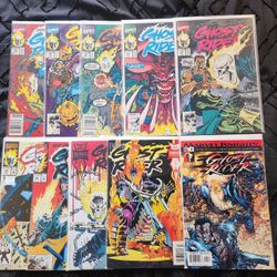 Ghost Rider Comic Book Lot of 10! Vintage. Marvel Comics. Keys. 