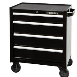 Husky - Drawer Rolling Tool Cabinet in Gloss Black 