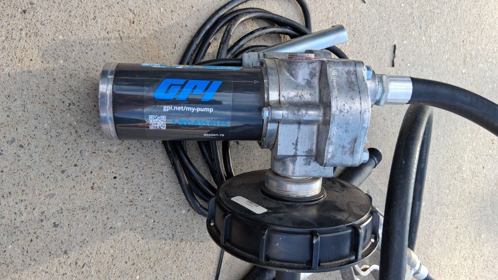 GPI M-150S Fuel Transfer Pump, 12V DC, 15 gpm Max. Flow Rate , 1/5 HP