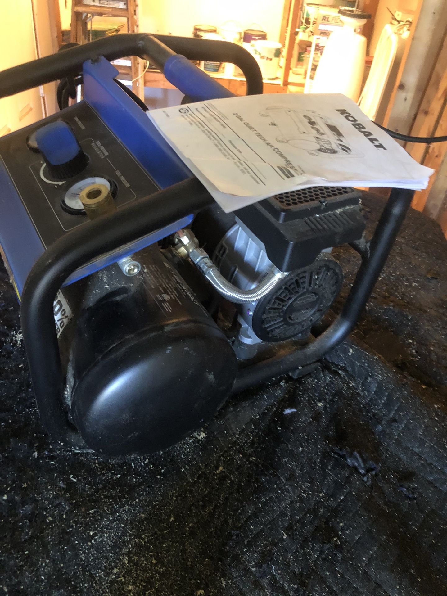 Kobalt 2 Gallon Quiet Tech Air Compressor