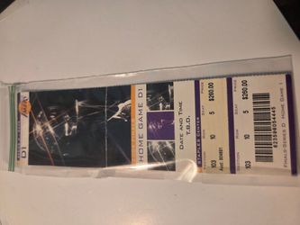 Ticket for KOBE BRYANT / SHAQUILLE O’NEAL 2004 NBA FINALS LAKERS vs PISTONS GAME 1